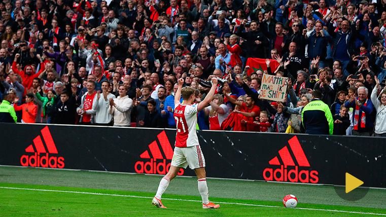 The incredible farewell of Frenkie of Jong of the fans of the Ajax