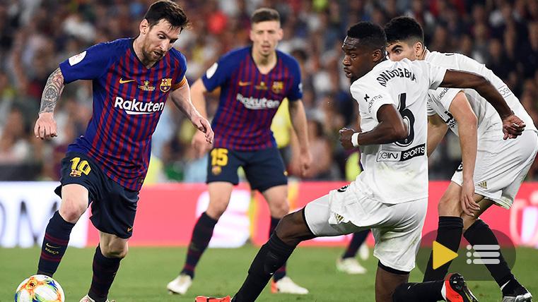 Video summary: FC Barcelona 1 Valency 2 (Final of the Glass of the King 2018-19)