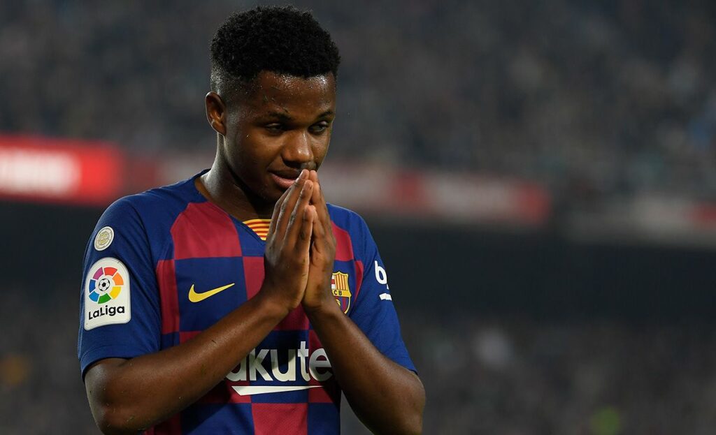 Ansu Fati , already does a year that debuted with the first team