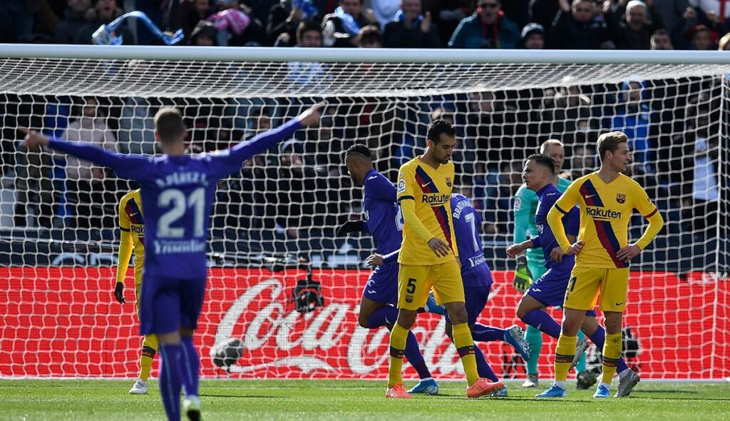 A great goal of En-Nesyri put against the ropes to the Barça in Butarque