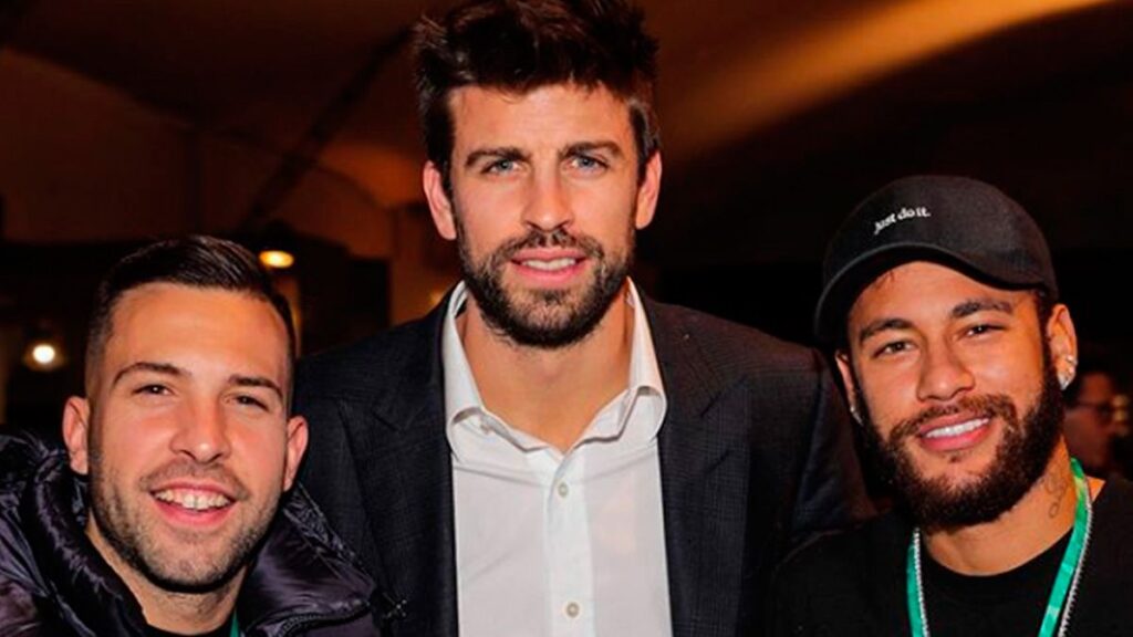 Neymar watched tennis with Piqué and Jordi Alba and talked about Real Madrid