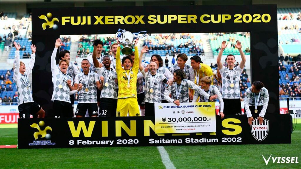 Vissel Kobe conquers the Japan Supercup and Andrés Iniesta already has 37 titles