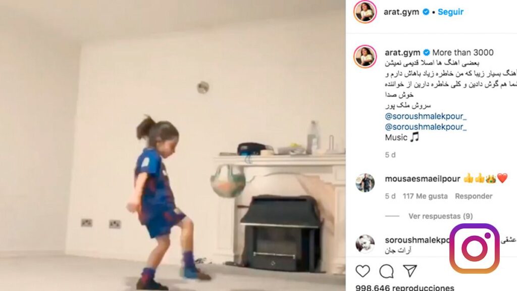 Arat, the prodigious ‘fan’ of Messi and of Barça, gives 3.000 touches with the ball