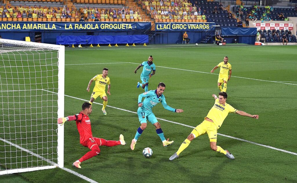 Griezmann contributes: He causes the first goal of the Villarreal-Barça