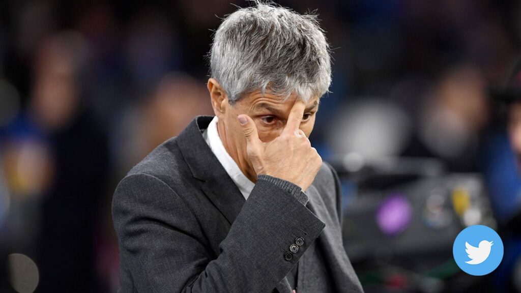 Infojobs teases Quique Setién after the Barça-Atlético