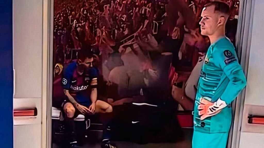Messi, sunk in the changing room: An image that says it all and already is viral
