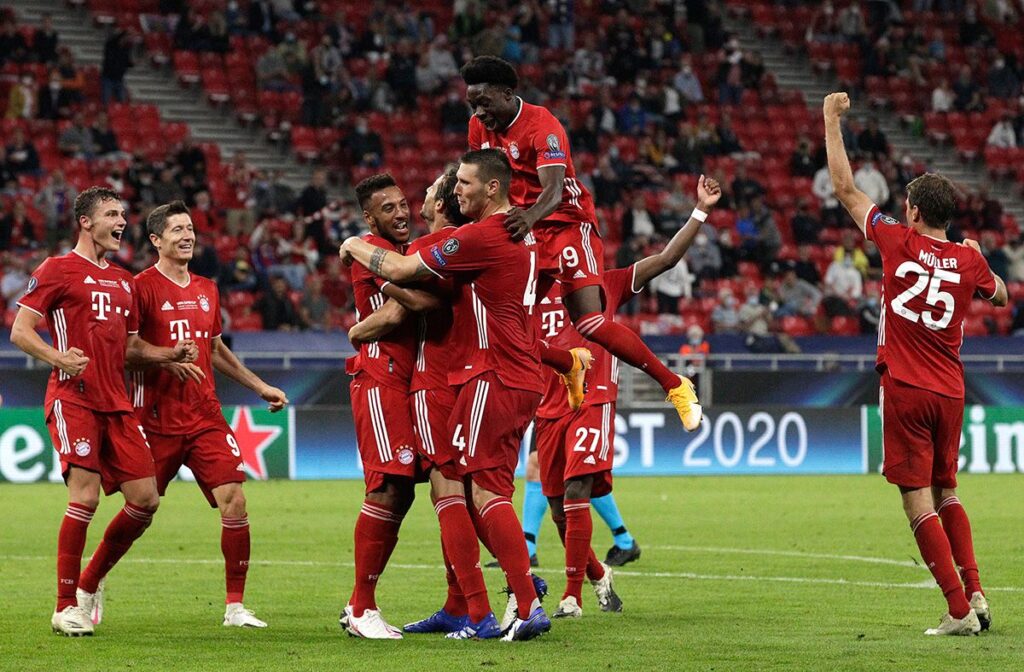 Bayern Munich, European super champion after beating Sevilla in extra time (2-1)