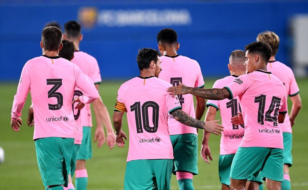 Nueva victoria de pretemporada contra el Girona con ‘doblete’ de Messi (3-1)