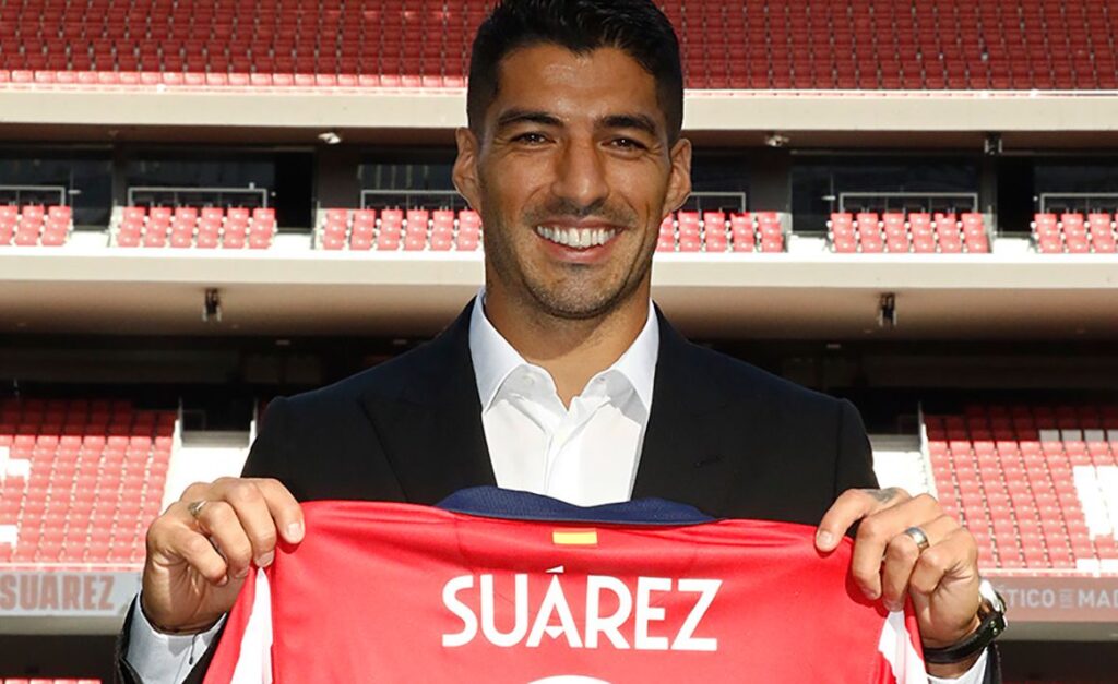 Luis Suárez, received with all honors at Atlético de Madrid