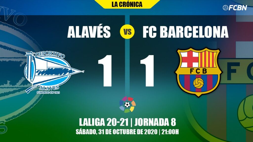 The ghosts continue in a Barça that crashed into the Alaves wall (1-1)