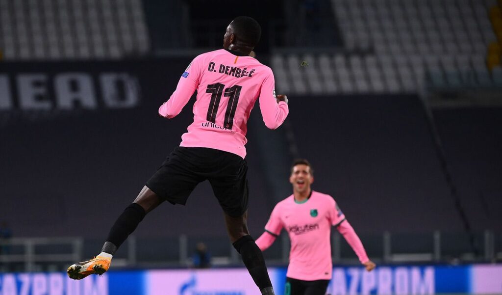 THE RETURN: Spectacular goal of Dembélé (with help) in the Juventus-Barça