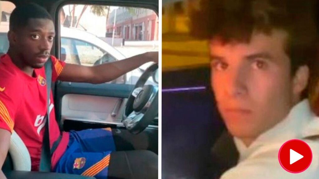 Provoke to Riqui Puig and Dembélé in the street with offensive comments