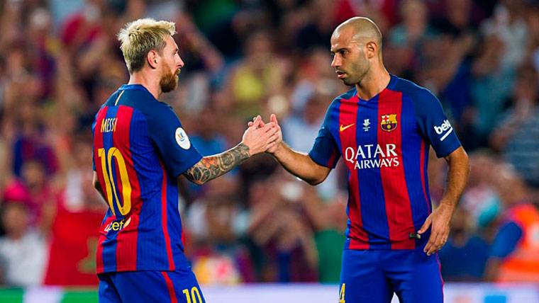 What said Mascherano about the future of Messi and the situation of the Barça