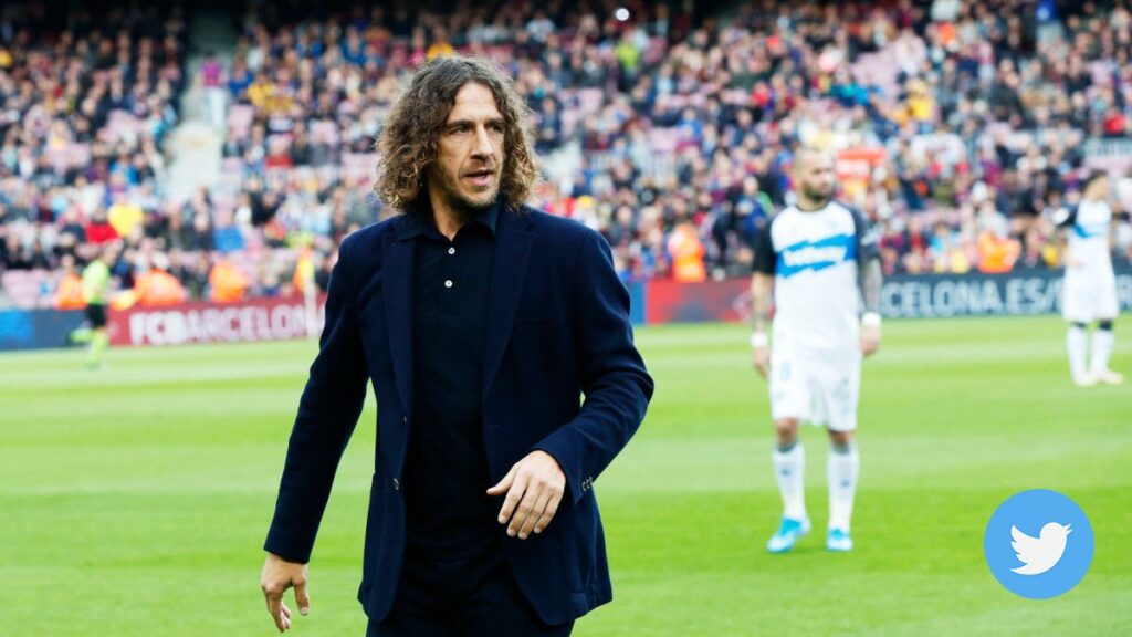 The exchange of tuits between Rafa Márquez and Puyol on the Barcelona defence