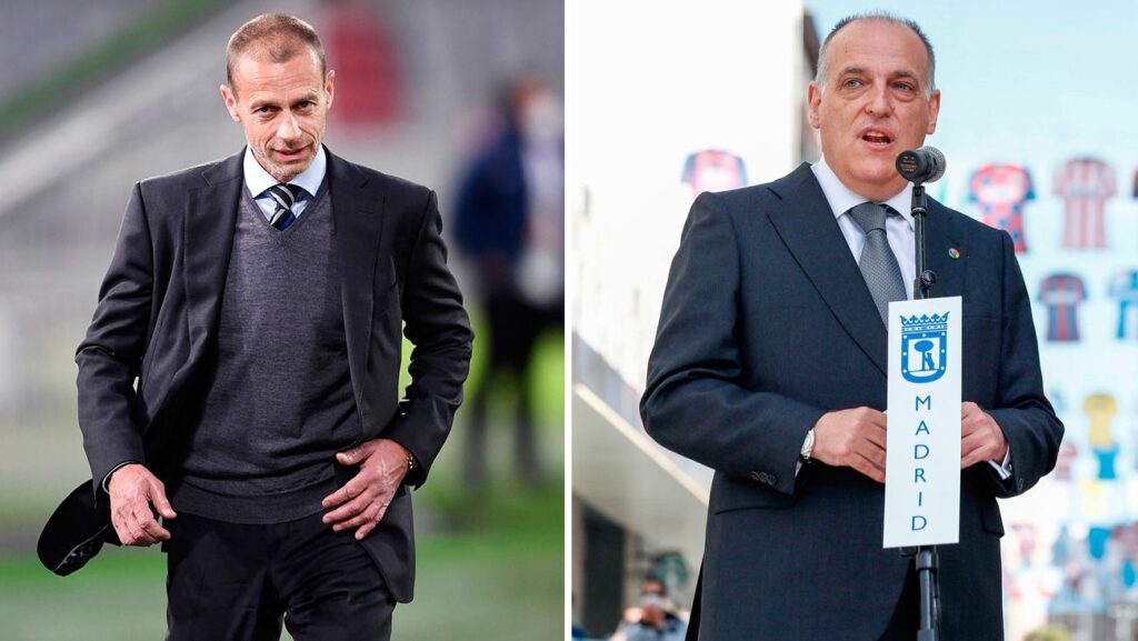 Ceferin and Tebas, the spitting image of the hypocrisy of UEFA and LaLiga