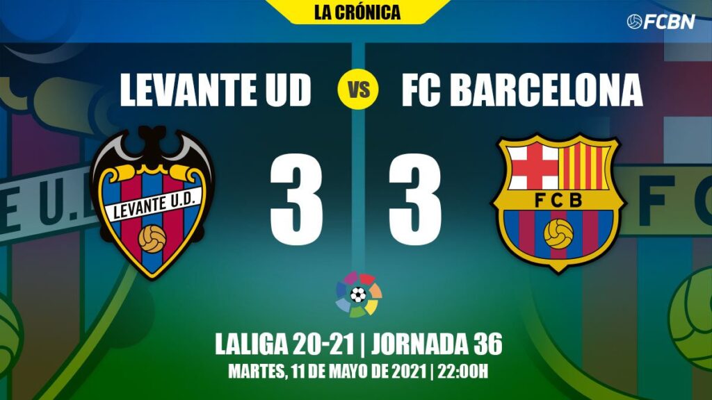 Barça falls in Levante with a terrific 2nd half (3-1)