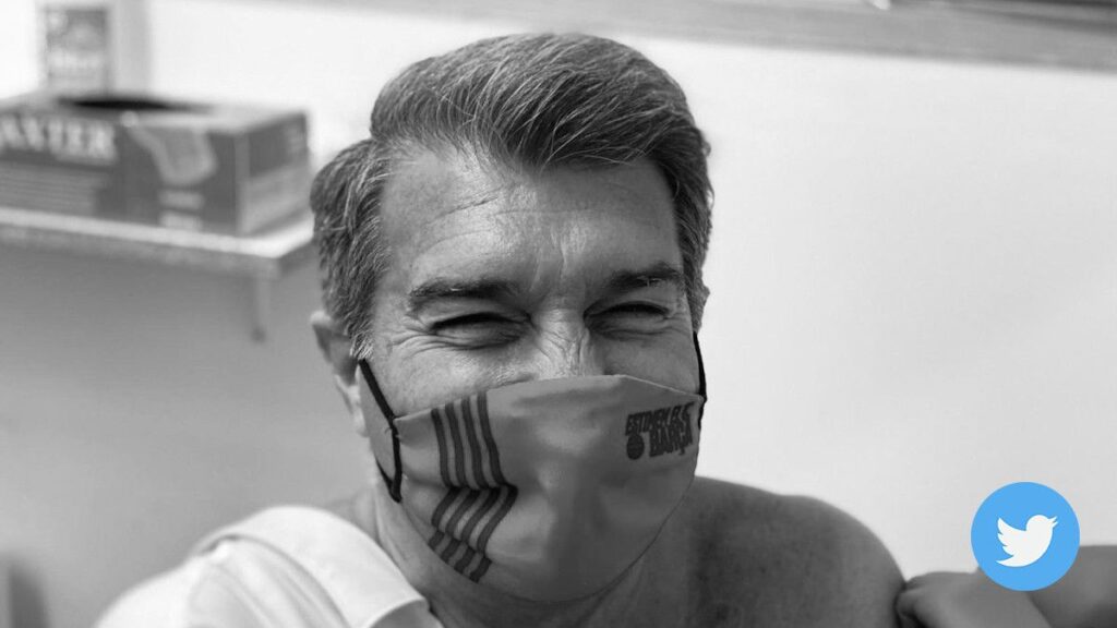 Joan Laporta planted  the vaccine against the covid-19