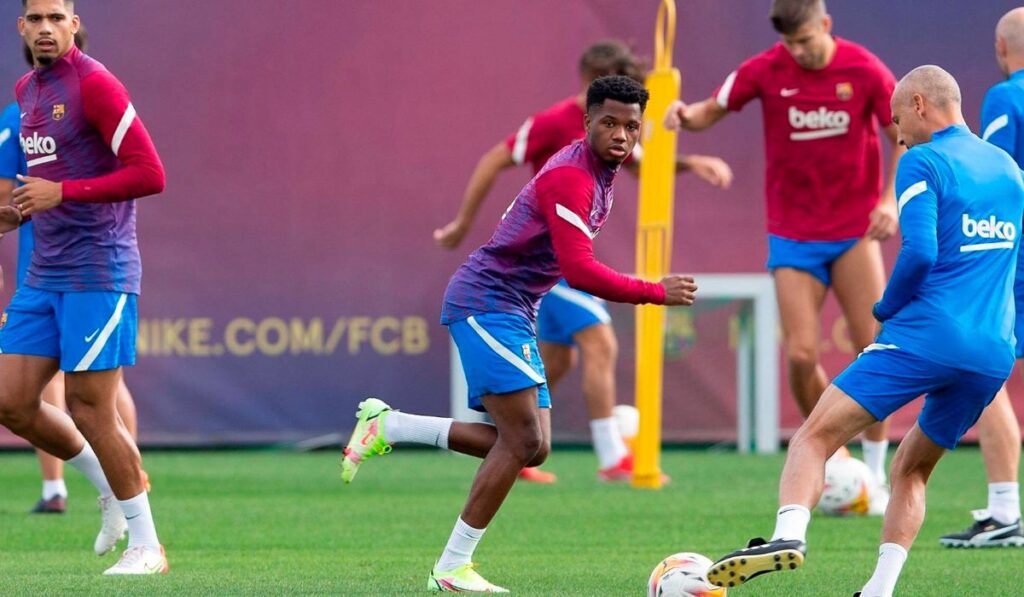 The return of Ansu Fati ilusiona and gives him a break to the Barça