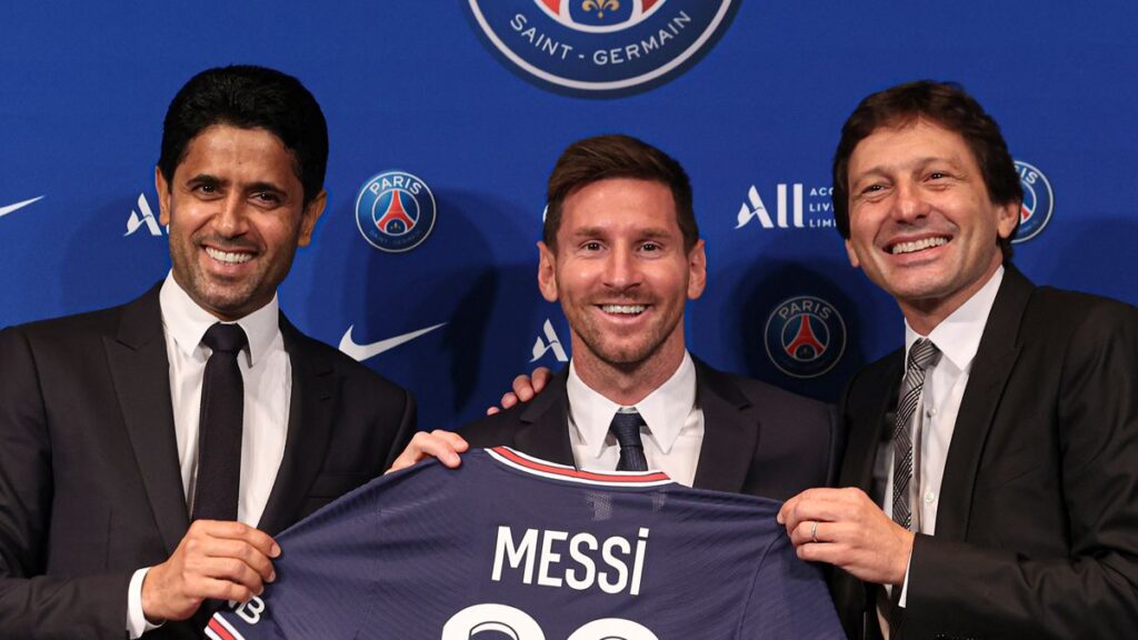 Problems in ‘paradise’: Leonardo throws a dart at Leo Messi