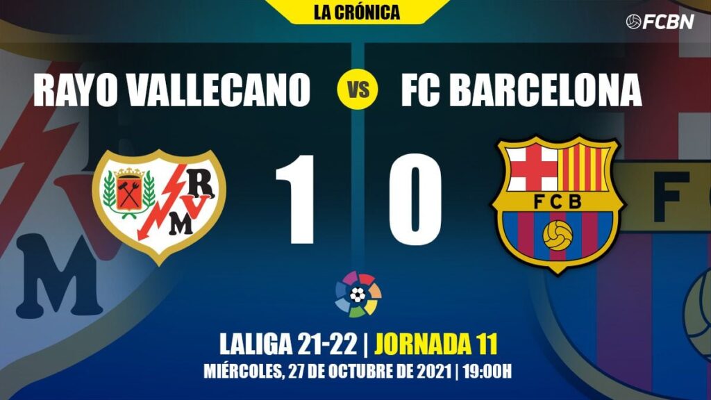 Shipwreck of a harmless FC Barcelona in Vallecas (1-0)