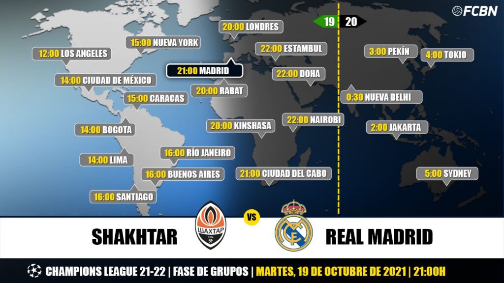 Shakhtar vs Real Madrid on TV: When and where to watch the Champions League match