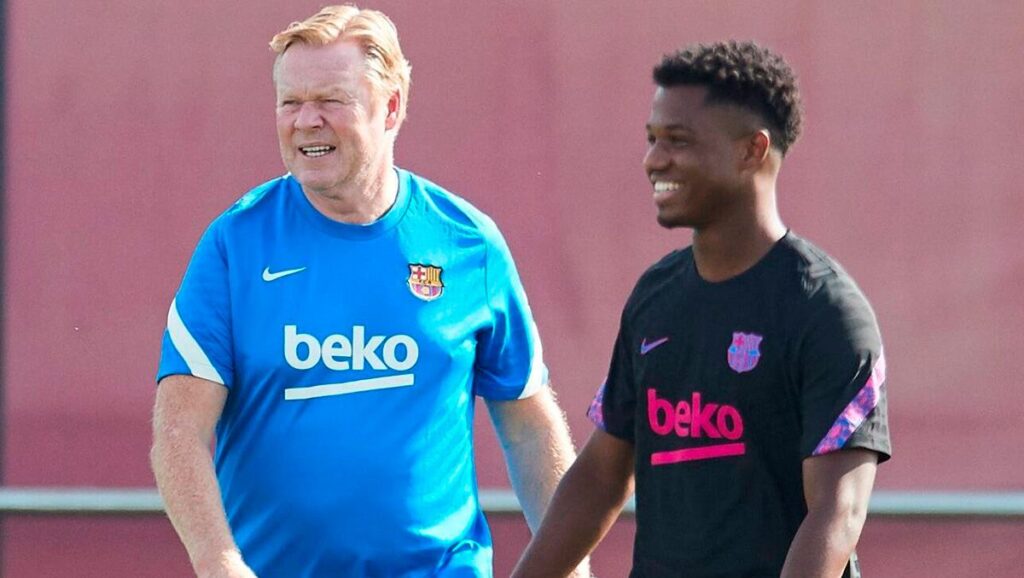 Koeman gets ‘wet’ on the ‘Ansu case’ and the ‘final’ against Dynamo Kiev