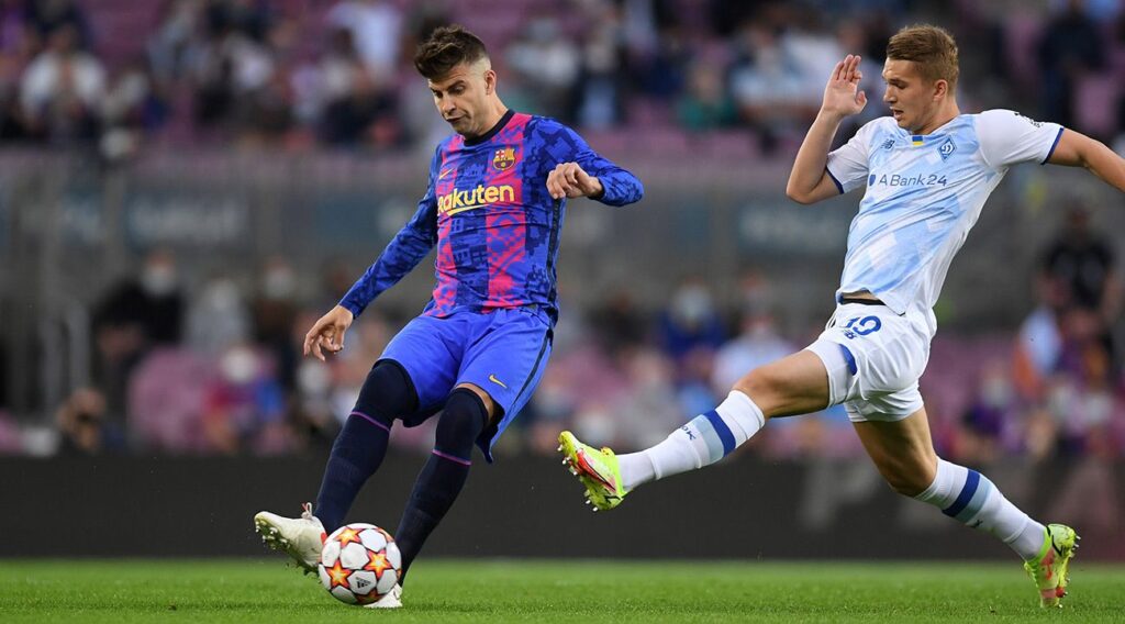 Barça’s first goal in the Champions! Piqué opened the can against Dynamo