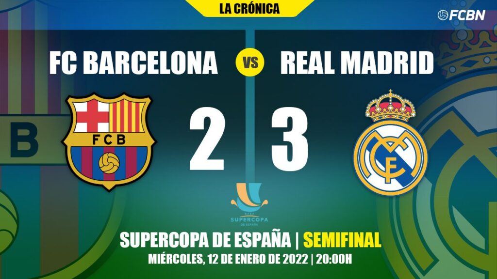 Punishment inmerecido for a big Barça in front of an inferior Madrid (2-3) in the Supercopa