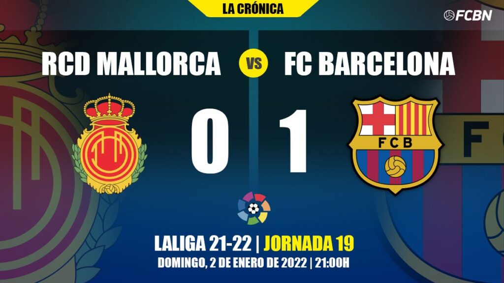 Balsamic victory for Barça in Mallorca thanks to Luuk de Jong (0-1)