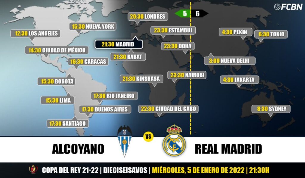 Alcoyano vs Real Madrid in TV: When and where see the party