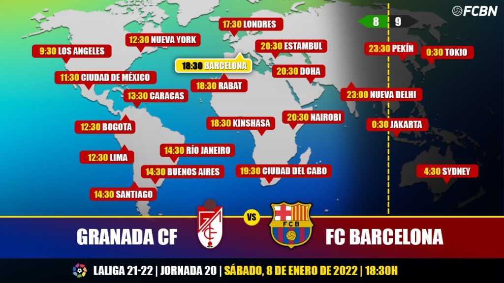 Granada vs FC Barcelona on TV: When and where to watch the game