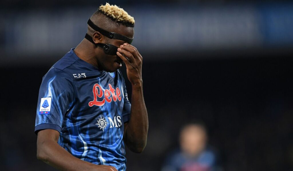 Another drop in Napoli? Osimhen has discomfort and is doubtful for the duel against Barça