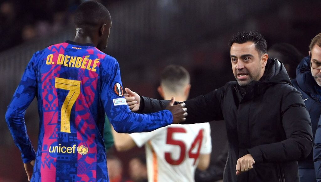 Xavi and Barça, faced by Ousmane Dembélé