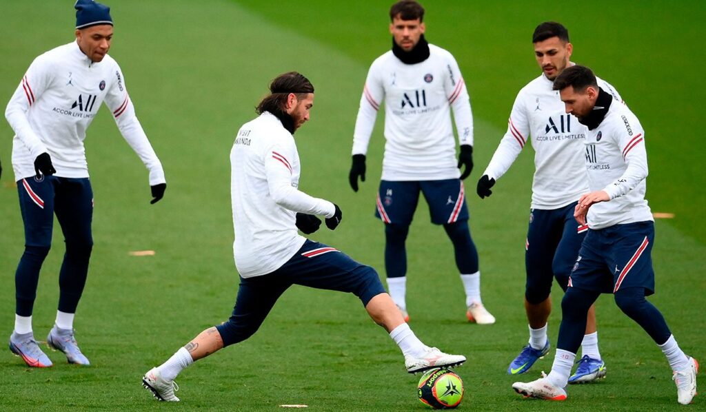 ‘Rifirrafe’ between Messi and Sergio Ramos in PSG training