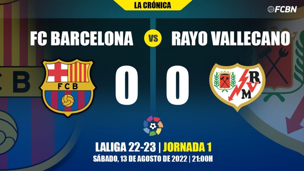 A Barça without puntería premières  in LaLiga with tie in front of the Ray (0-0)