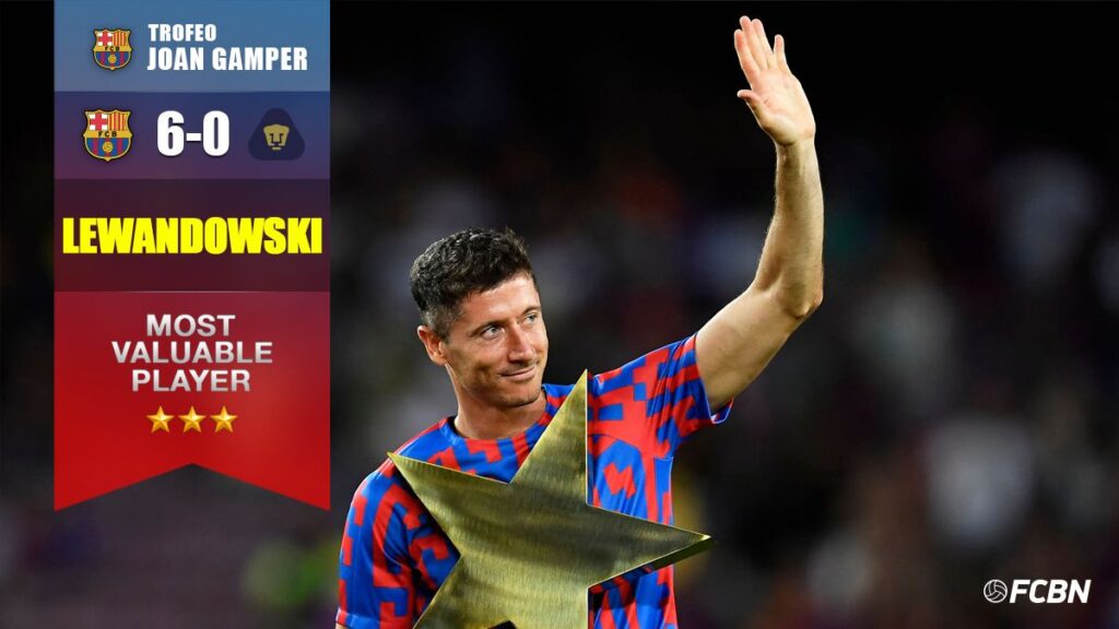 Stellar night and proof of what’s to come: Lewandowski, Barça-Pumas ‘MVP’