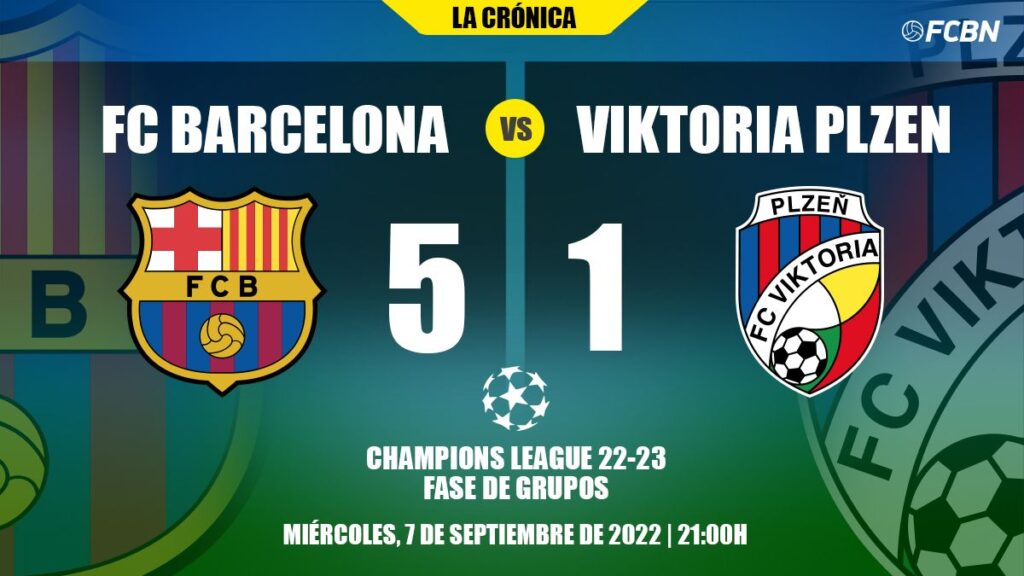 Lewandowski guides Barça on his first magical night of this Champions League (5-1)