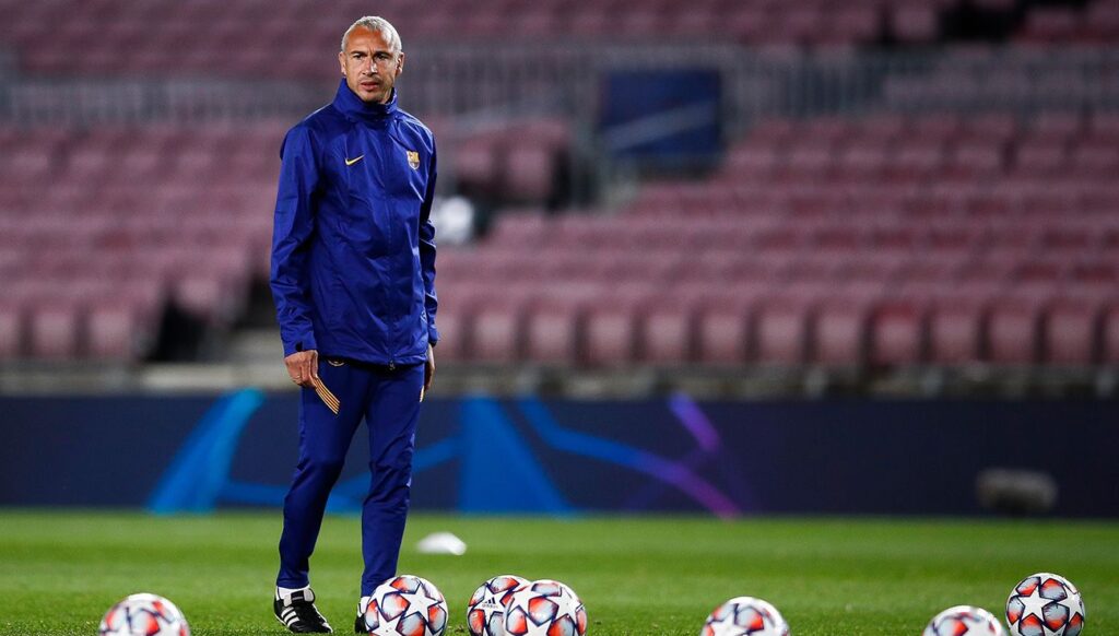 A former European champion with Barça, very hard on the team