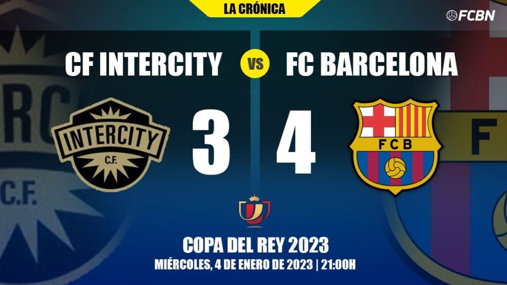Suffered classification! Barça topples Intercity in a crazy game (3-4)