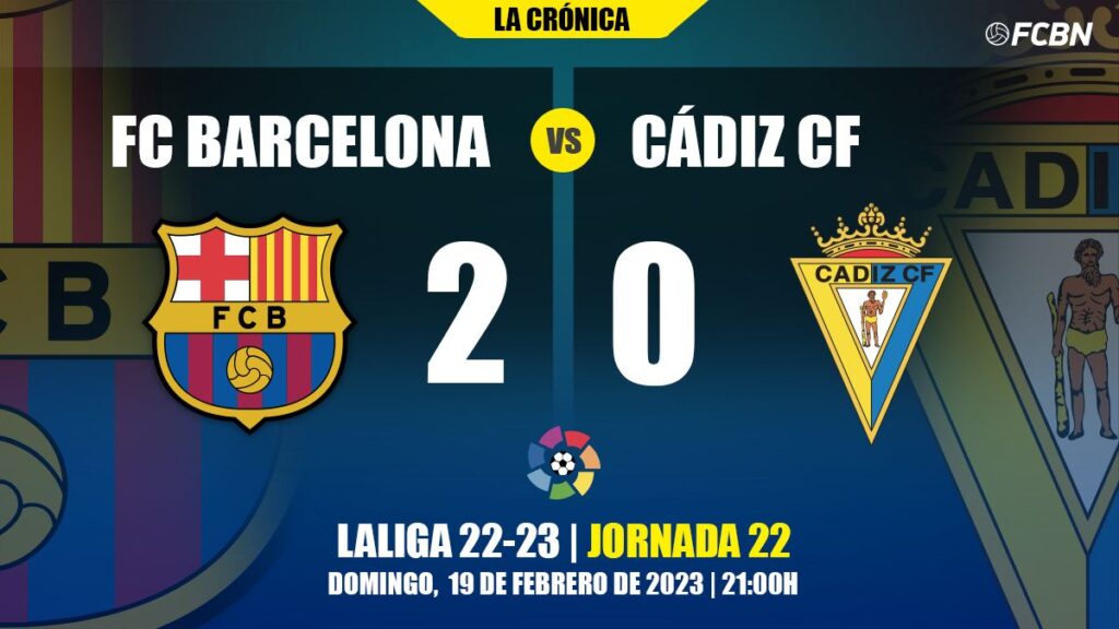Barça surpasses Cádiz with solvency (2-0) and will arrive ‘plugged in’ at Old Trafford