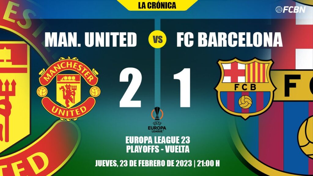Barça ‘falls’ in the second part at Old Trafford and falls again in Europe (2-1)