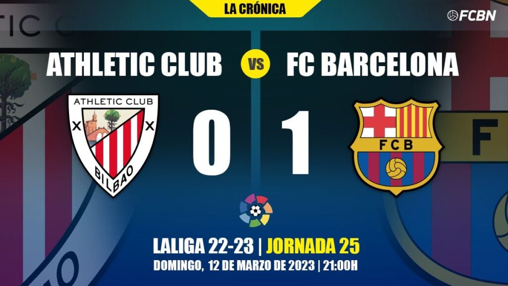 Barça suffers to beat a superior Athletic (0-1) and will reach the Clásico with a +9