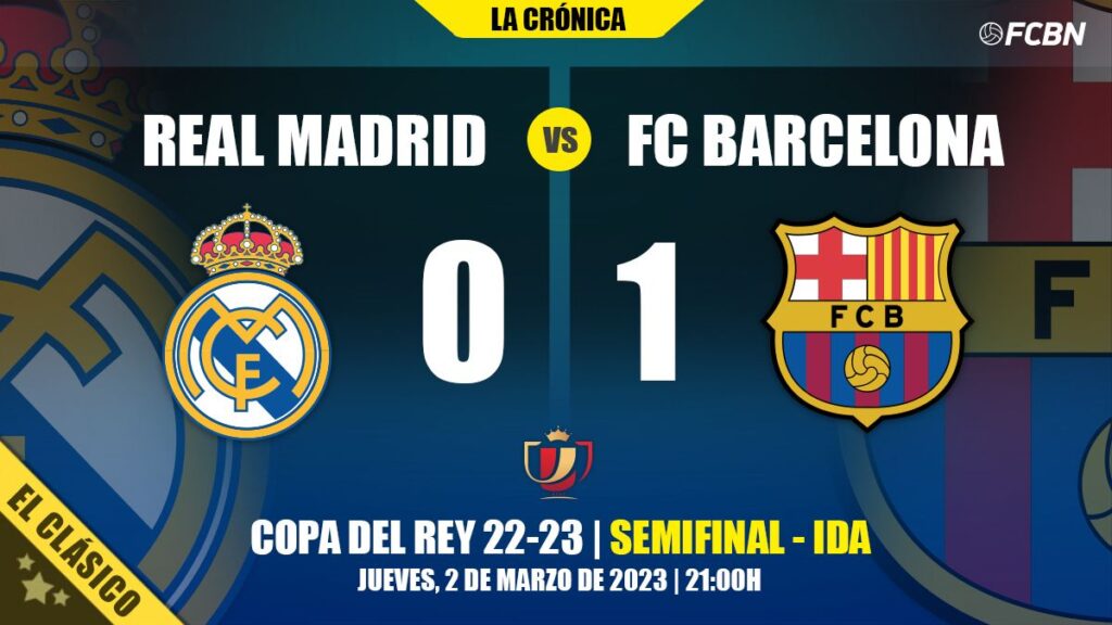 The most pragmatic Barça of the course prevails over Madrid and gets a foot in the Cup final (0-1)