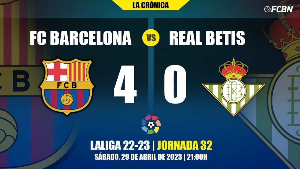 Exhibition and thrashing! Barça ‘recovers’ the gunpowder and sinks Betis (4-0)