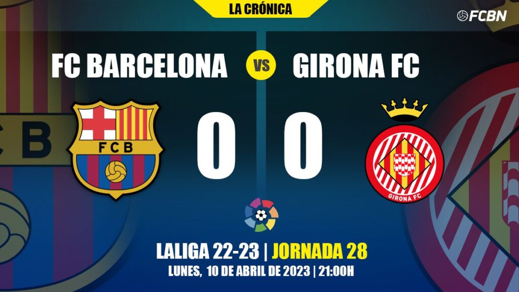 An unfortunate Barça signs the tables against a very serious Girona (0-0)