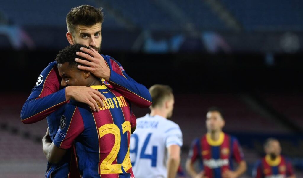 Piqué ‘saves’ Ansu Fati and sends a ‘dart’ to his surroundings