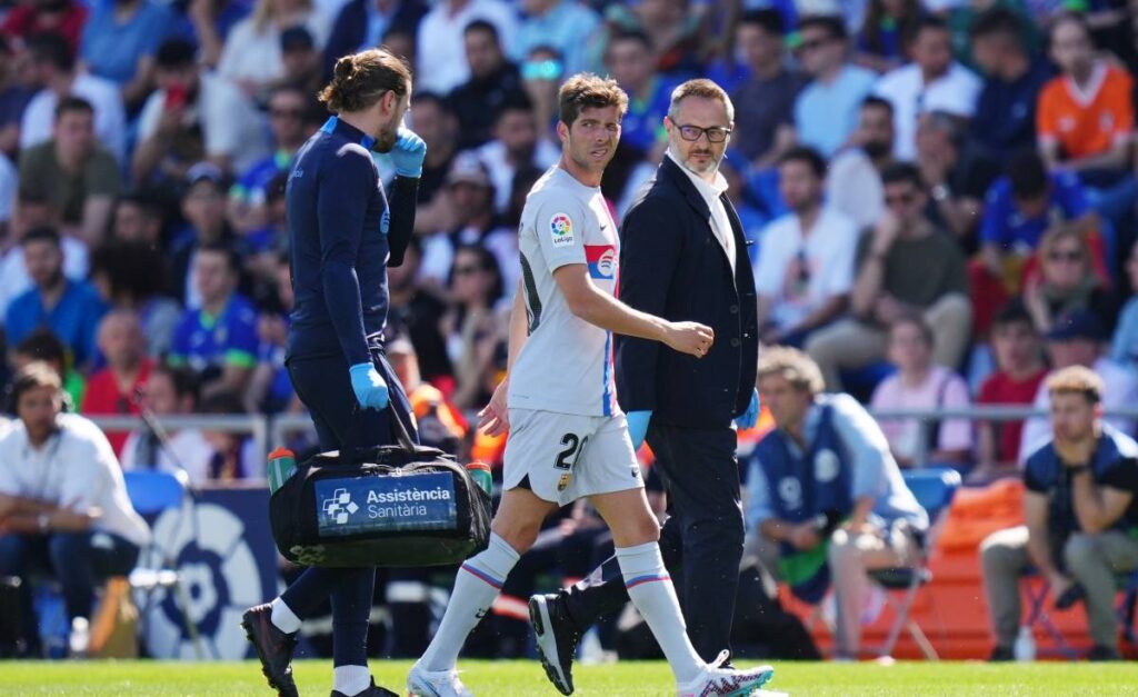 More problems: Sergi Roberto abandons the Getafe-Barça injuried