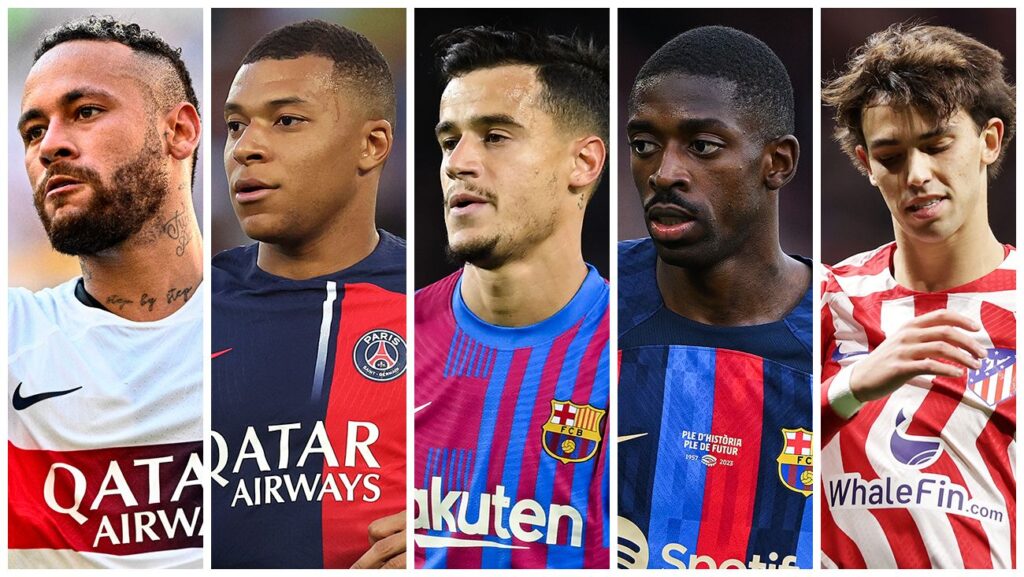 From Neymar to Declan Rice: These are the 10 most expensive transfers in history