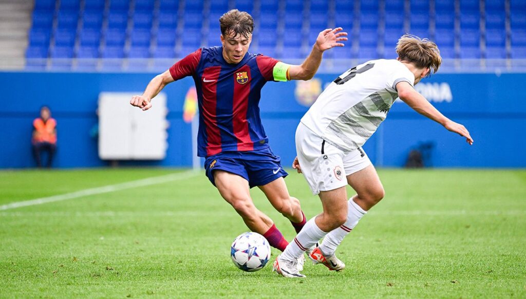 Barça ‘pull’ hierarchy in the last minutes and beats Porto in the Youth League (0-2)