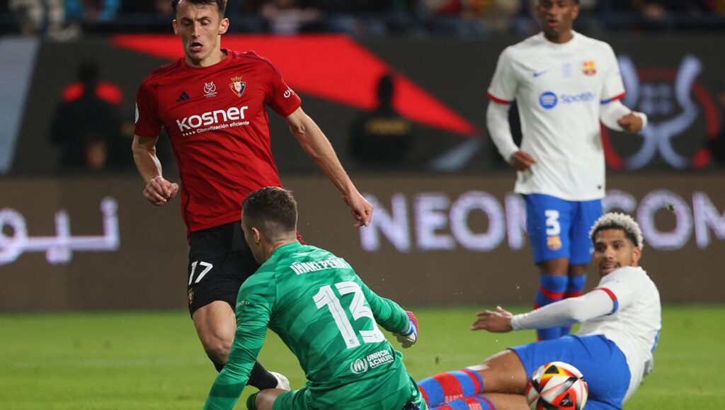 Iñaki Peña ‘changed’ the game with a save that saved Barça